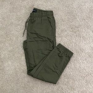 Olive green joggers!